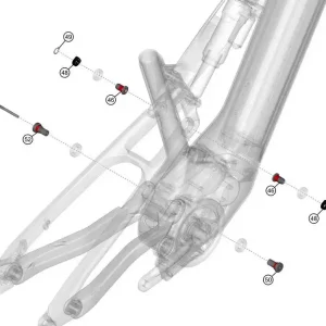 Značkový Main Pivot Hardware Set Pinion IGB vc. Schrauben und Bolzen
