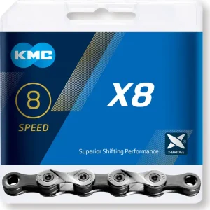 Řetěz KMC X8 Silver/Gray, 8 Speed Zlevněný