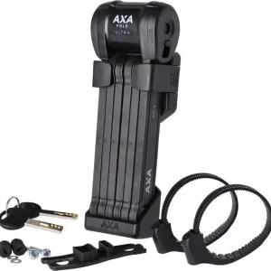 Skl.zámek  Axa Fold Ultra 90cm, Ø8mm, cerná Profesionální