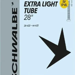 Horká Nabídka Duse Schwalbe SV 17-EL Extra lehka 28x1.10-1.65" 28/44-622 SV 60mm
