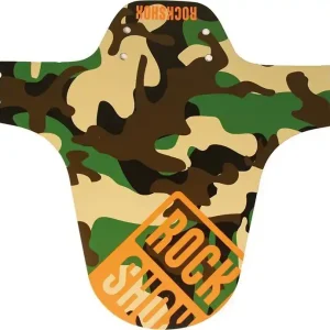 Celosvětová Doprava Blatník MTB RockShox maskácová,Logo oranžové, The Justin Frey