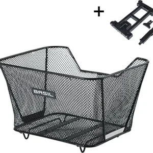 Zadní koš Basil Lesto MIK cerná, huste plet., ocel, MIK Jen Po Omezenou Doba