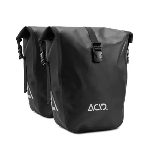 Vysoce Kvalitní Tašky boční ACID Traveler Pure 20 black na zadní nosič (2kusy)