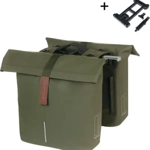 Jen Po Omezenou Doba Dvojitá taška Basil City MIK mech.zelená, 28-32l, MIK