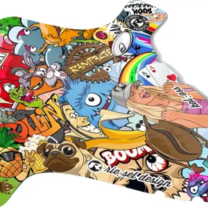 Přední blatník RIESEL Koloss, Stickerbomb Eyecatcher Levný