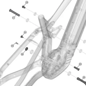 Super Cena Rockerlink Hardware sada Haibike kompl. sada bez ložiska, Gen5 CX AL