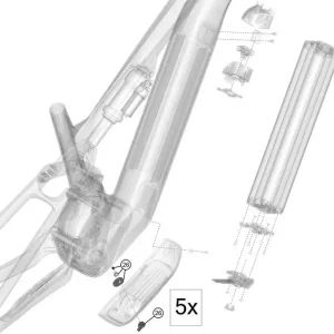 Akční Nabídka Kryt-mont.sada Haibike Gen5 CX CF 5 x sady pro uchycení