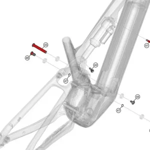 Uchyc.tlumice Haibike Gen5 CX CF sada vc.šroubu pro uchycení Odeslání Ihned