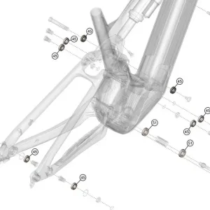 Akční Cena Ložiska - sada Haibike Gen5 CX CF kompletní sada ložisek