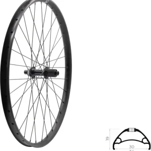 Zapletené kolo zadní KLS ASESINO 30 DSC R, 27,5", black Limitovaná Edice