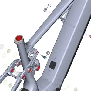 Víkendová Akce Mont.sada tlumice Ghost E-AXS všechny komponenty pro montáž tlumice