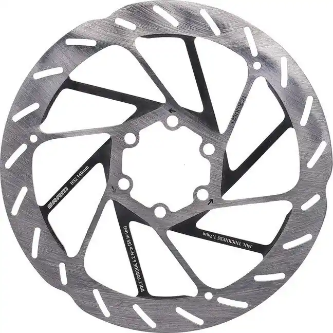 Brzdový kotouc SRAM DB HS2 Ø160mm, stríbrná, 6-der, zaobl. Výprodej