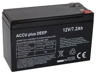Baterie olověná trakční ACCU PLUS 12V/7,2Ah Rychlé Dodání