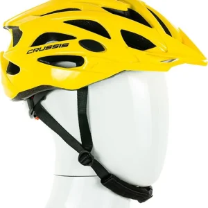 Sezónní Sleva Crussis - Cyklistická přilba CRUSSIS 03013  - žlutá vel. M (55-58cm)