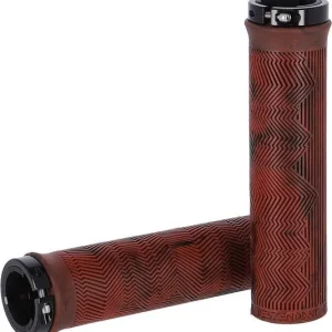 Sleva Gripy uzamyk.Truvativ Descendant cervená/krv.-cerv.,133mm, Single Locking