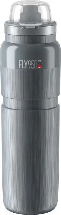 Časově Omezené Láhev na pití Elite Fly Tex MTB 950ml, šedá, MTB
