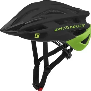 Nakupujte Hned Cyklistická helma Cratoni Agravic (MTB) cerná/limetka matná, vel. L/XL (58-62cm)