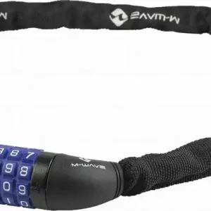 řetězový zámek M-WAVE kódový 3,5x900mm, černý Cenově Výhodný