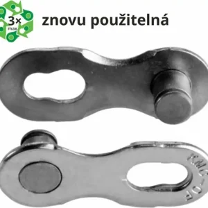 Výprodej spojka řetězu KMC 12NR EPT-tm. stříbrná baleno po 5 ks, cena za balení
