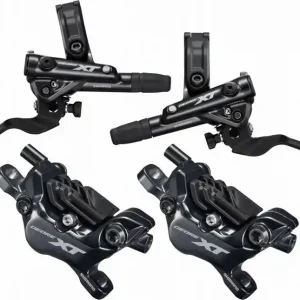 brzda kotoučová SHIMANO XT M8120 čtyřpístková p+z komplet bez kotoučů a adapt., J-kit, box Zlevněný