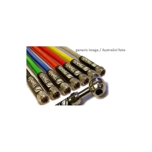 Limitovaná Edice Hadice zadní brzdy Venhill POWERHOSEPLUS YAM-4004R (1 hadice v sadě) Průhledné hadice, chromové koncovky VYAM-4004R