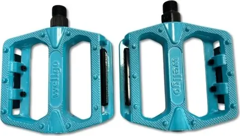 Sezónní Sleva Crussis - Pedály Wellgo tyrkysové II