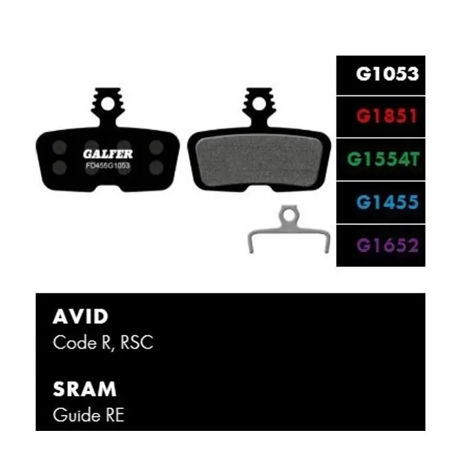 Brzdové destičky Galfer FD455 - Avid, Sram - Standart Koupit Online