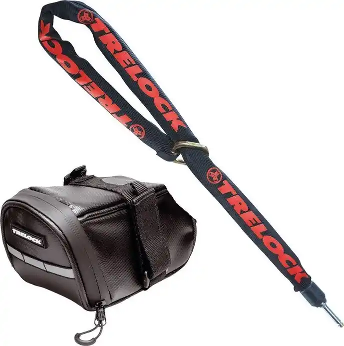 Retez. zámek Trelock ZR 355 150cm, R6mm, cerná, vc.sedl.tašky Časově Omezené