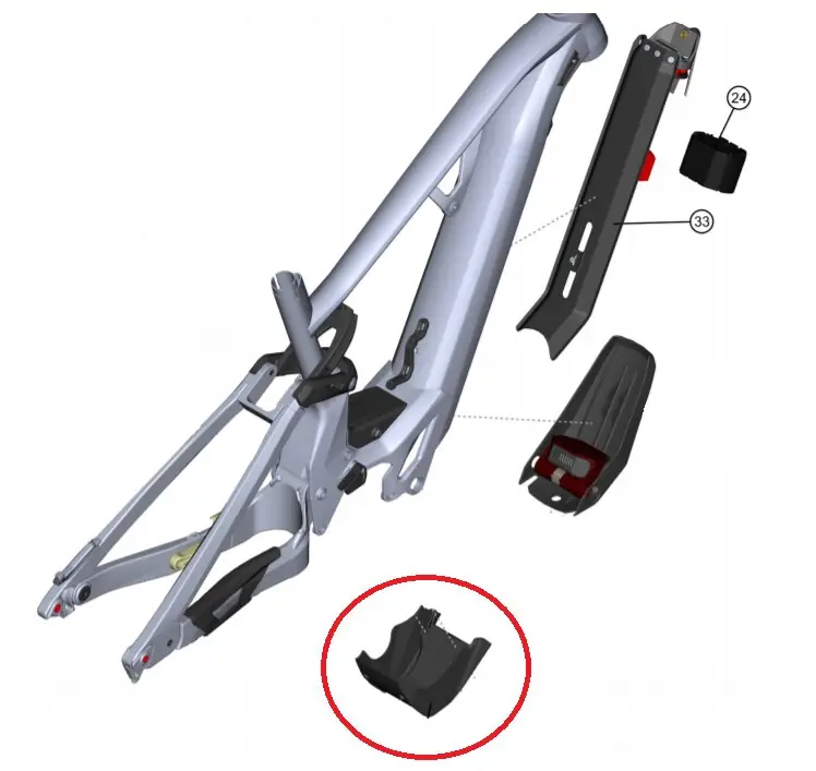 Rychlé Dodání Plastový kryt motoru GHOST WI-38L-114