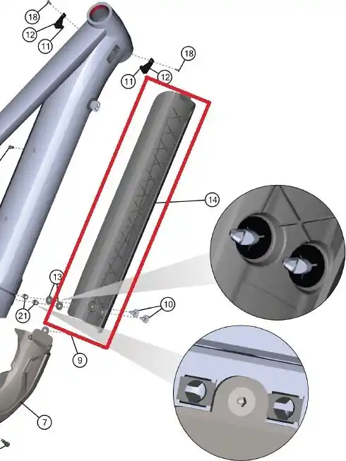 Koupit Online Kryt baterie GHOST E-TERU Universal / Advanced MY21