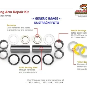 Časově Omezené Ložiska + těsnění kyvné vidlice sada All Balls Racing SAB28-1033 906.28.1033