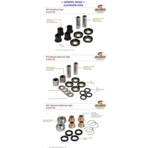 Ověřený Ložiska + těsnění ramen podvozku sada All Balls Racing AK50-1007 908.50.1007
