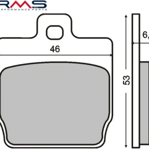 Novinka Brzdové destičky RMS 225100280 organické RMS.225100280