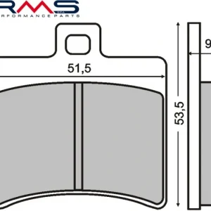Brzdové destičky RMS 225100310 organické RMS.225100310 Nakupujte Hned