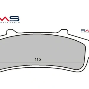 Výhodná Nabídka Brzdové destičky RMS 225100340 organické RMS.225100340
