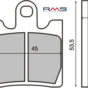 Cenová Bomba Brzdové destičky RMS 225100380 organické RMS.225100380