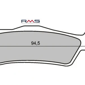 Horká Nabídka Brzdové destičky RMS 225100430 organické RMS.225100430