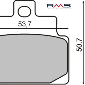 Poslední Šance Brzdové destičky RMS 225100460 organické RMS.225100460