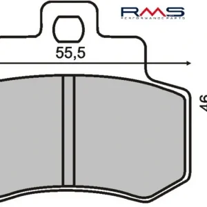 Bezpečná Platba Brzdové destičky RMS 225100510 organické RMS.225100510