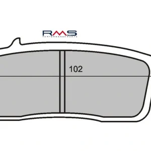 Brzdové destičky RMS 225100690 organické RMS.225100690 Nejprodávanější
