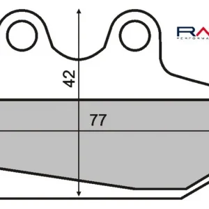 Brzdové destičky RMS 225100740 organické RMS.225100740 Akční Cena