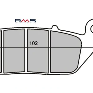 Brzdové destičky RMS 225100890 organické RMS.225100890 Autentický
