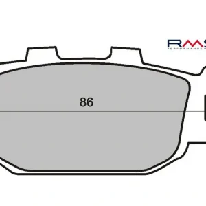 Brzdové destičky RMS 225100930 organické RMS.225100930 Luxusní