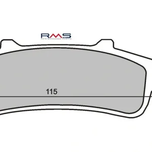 Jen Po Omezenou Doba Brzdové destičky RMS 225100970 organické RMS.225100970