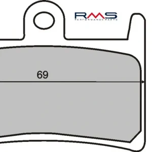 Brzdové destičky RMS 225101060 organické RMS.225101060 Limitovaná Edice