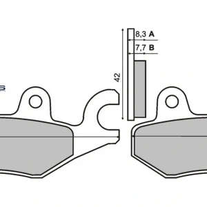 Brzdové destičky RMS 225101070 organické RMS.225101070 Nejlepší Cena