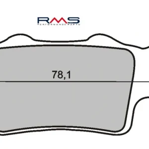Super Cena Brzdové destičky RMS 225101330 organické RMS.225101330