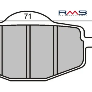 Must-Have Brzdové destičky RMS 225101430 bez homologace přední
