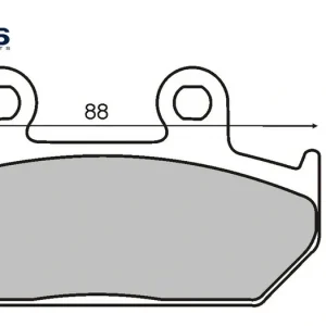 Záruka V Ceně Brzdové destičky RMS 225101500 organické RMS.225101500