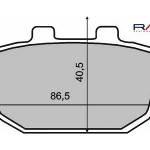 Brzdové destičky RMS 225102610 organické RMS.225102610 Ověřený